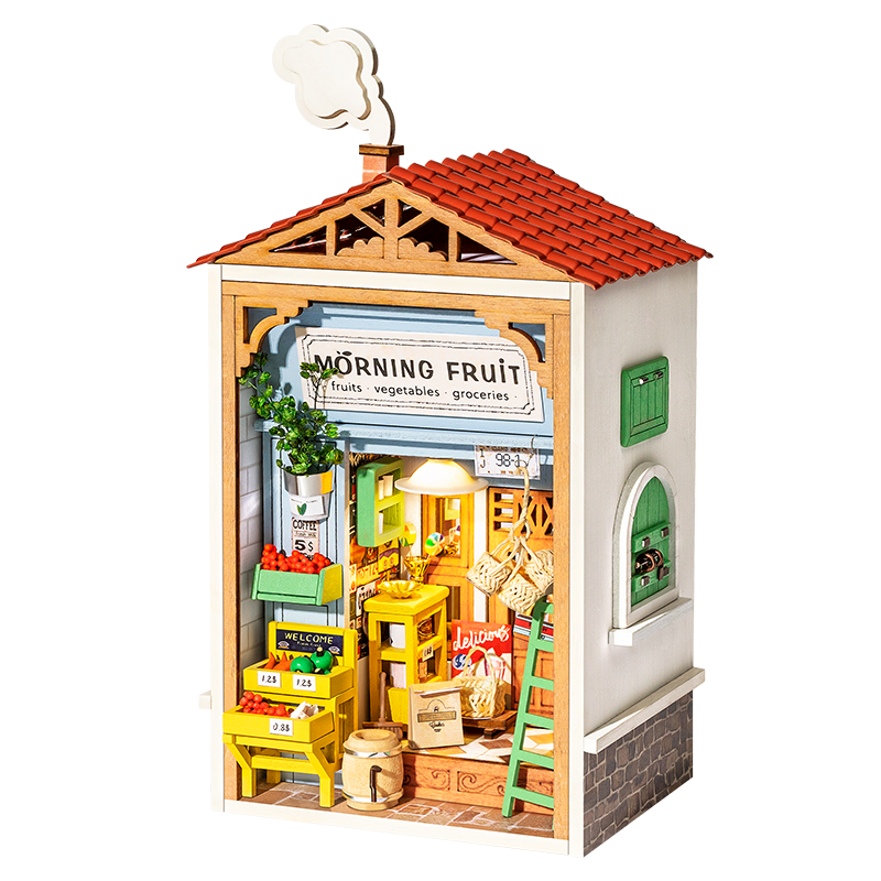 Robotime Morning Fruit Store DIY Miniature Dollhouse Kit