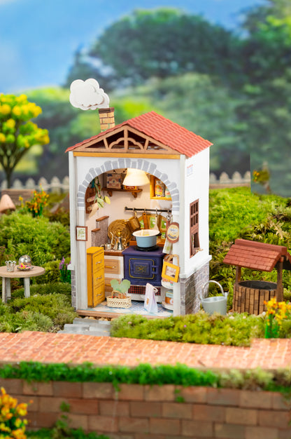 Robotime Mini Town Series Flavour Kitchen DIY Miniature Dollhouse Kit