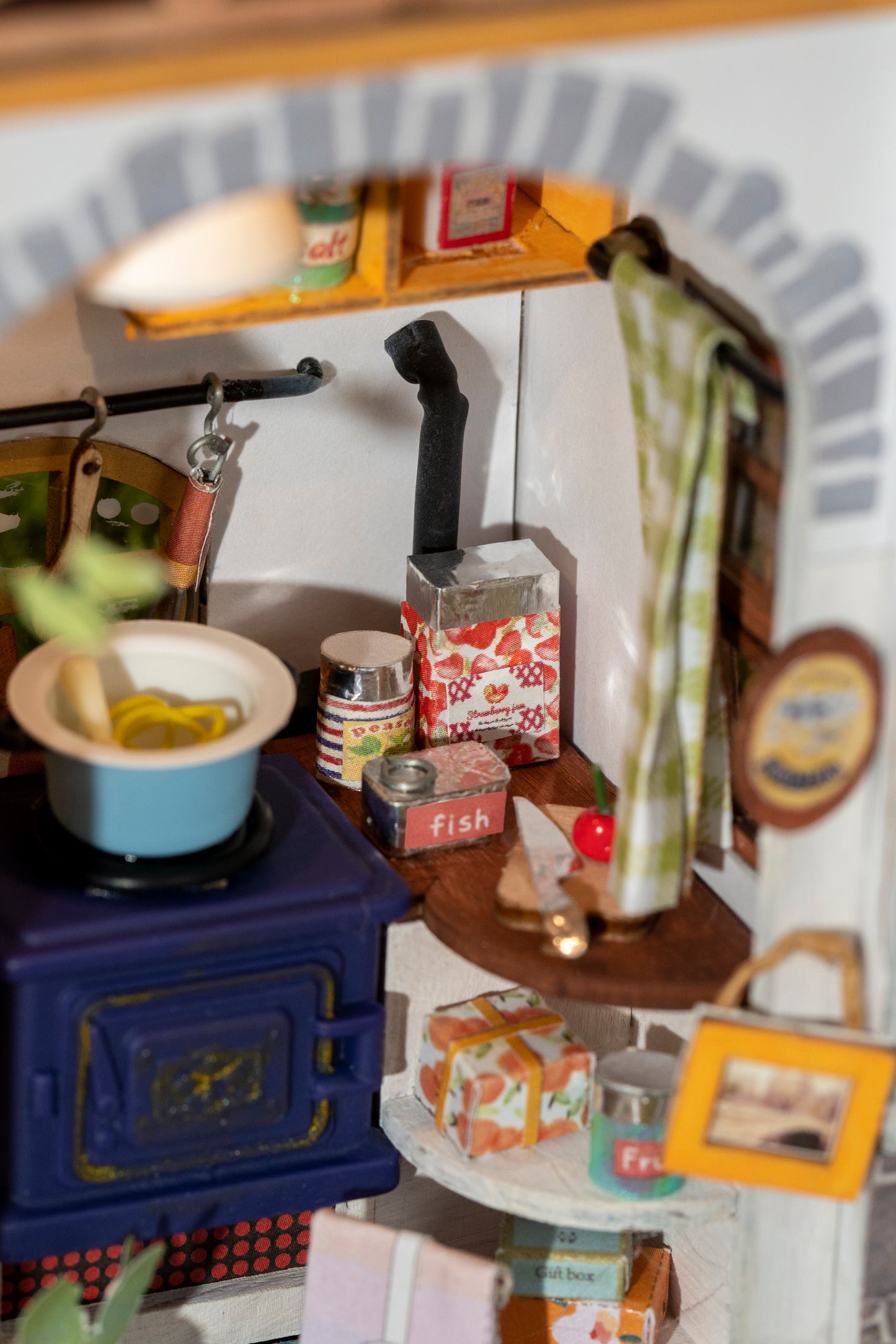 Robotime Mini Town Series Flavour Kitchen DIY Miniature Dollhouse Kit