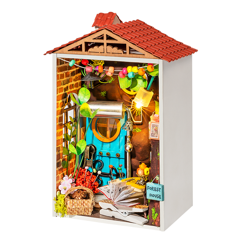 Robotime Mini Town Series Borrowed Garden DIY Miniature Dollhouse Kit