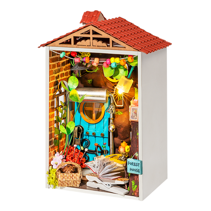 Robotime Mini Town Series Borrowed Garden DIY Miniature Dollhouse Kit