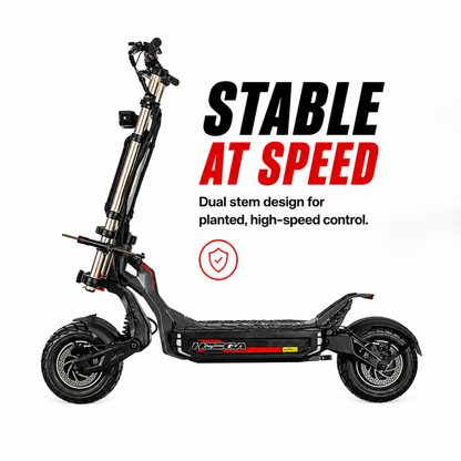 Hooga Daytona - 72V All Terrain Hyper Scooter - White
