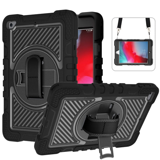 Shockproof Cover With Rotating Stand & Shoulder Strap iPad Mini 4 & Mini 5 Black