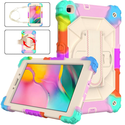 Shockproof Cover With Stand & Hand & Shoulder Strap Galaxy Tab A8 2019 T295 Candy