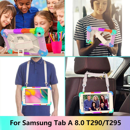 Shockproof Cover With Stand & Hand & Shoulder Strap Galaxy Tab A8 2019 T295 Candy