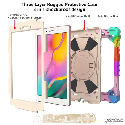 Shockproof Cover With Stand & Hand & Shoulder Strap Galaxy Tab A8 2019 T295 Candy