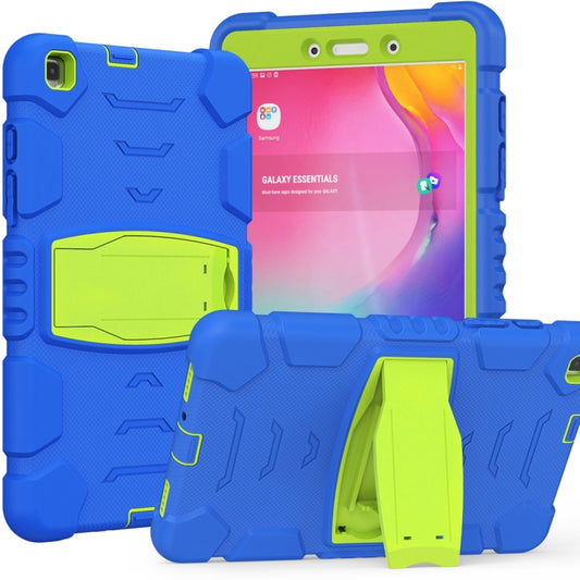 Shockproof Cover With Stand & Hand & Shoulder Strap Galaxy Tab A8 2019 T290 Blue