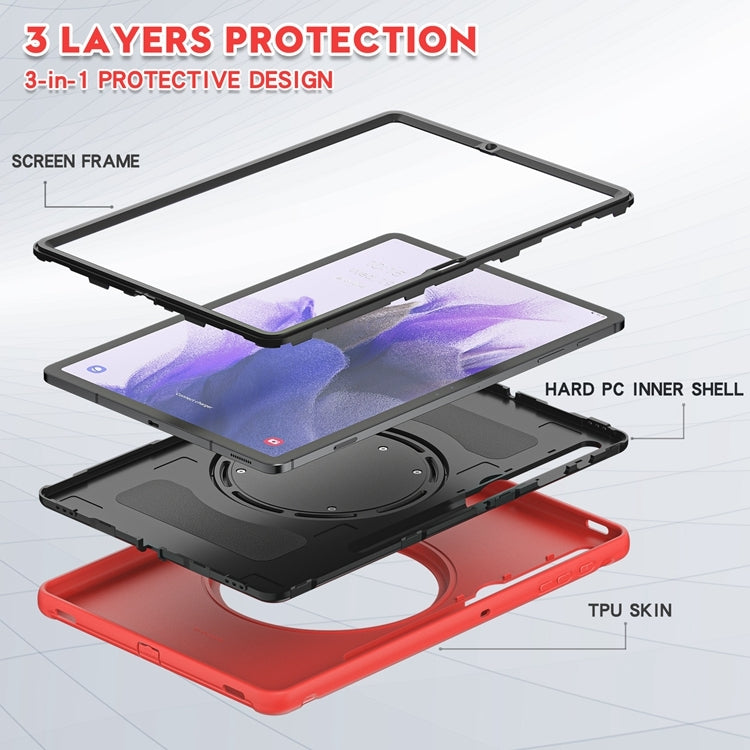 Shockproof Cover Case Galaxy Tab S7+ / S7 FE 12.4 inch T970 Red