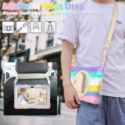 Shockproof Cover With Stand & Hand & Shoulder Strap for Amazon Fire 7 2022 Candy