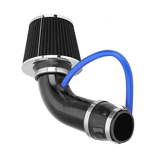 Universal High Performance Cold Air Intake Cone Filter Kit 76mm Diameter Black