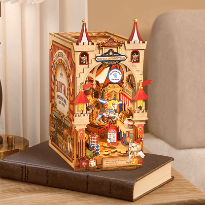 Robotime Fairytale Amusement Park DIY Book Nook Shelf Insert 3D House