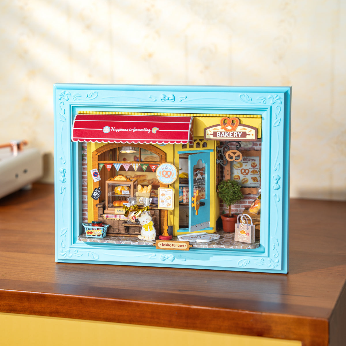 Robotime Fluffy Cat Bakery 3D Wooden Puzzle
