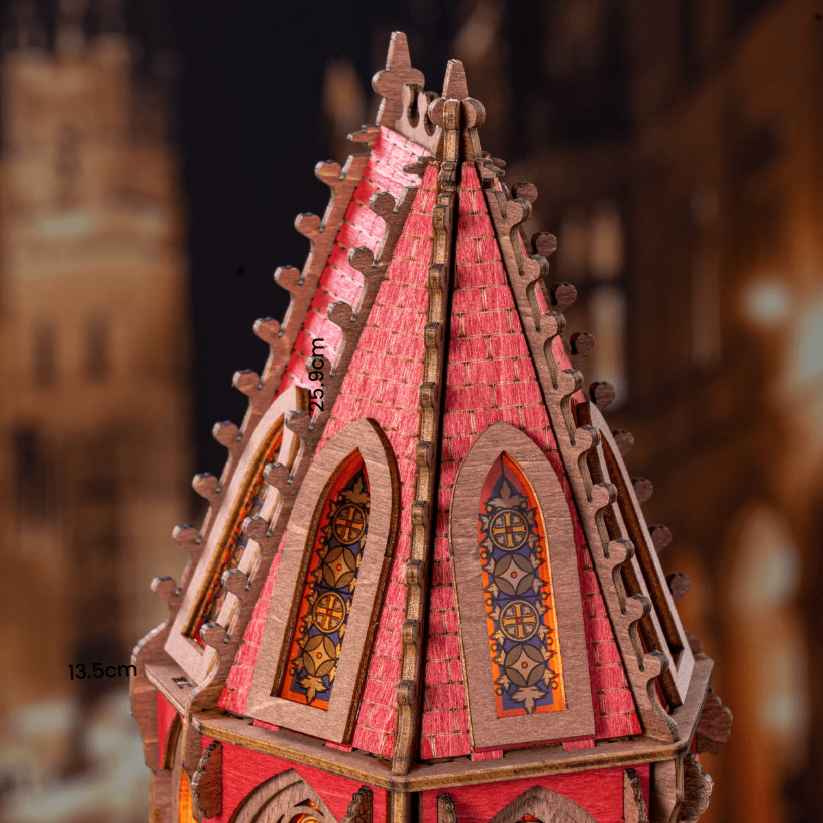 Robotime Geometric Cathedral 3D DIY Wooden Puzzle