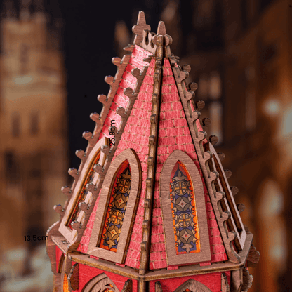 Robotime Geometric Cathedral 3D DIY Wooden Puzzle