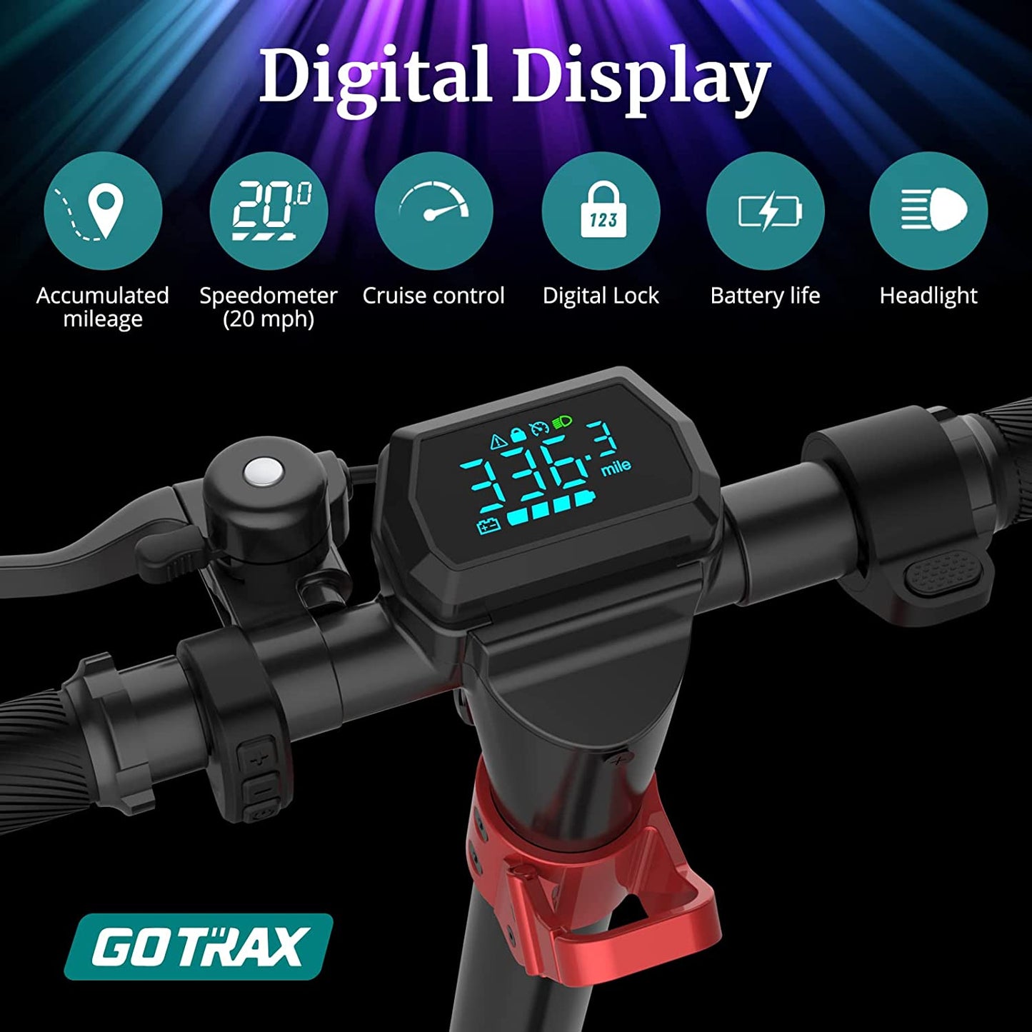 GoTrax GX Urban Electric Scooter