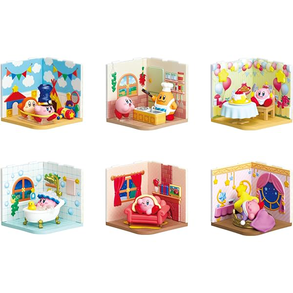 Kirby Wonder Room Series Figurine Collectables - Complete Set Of 6