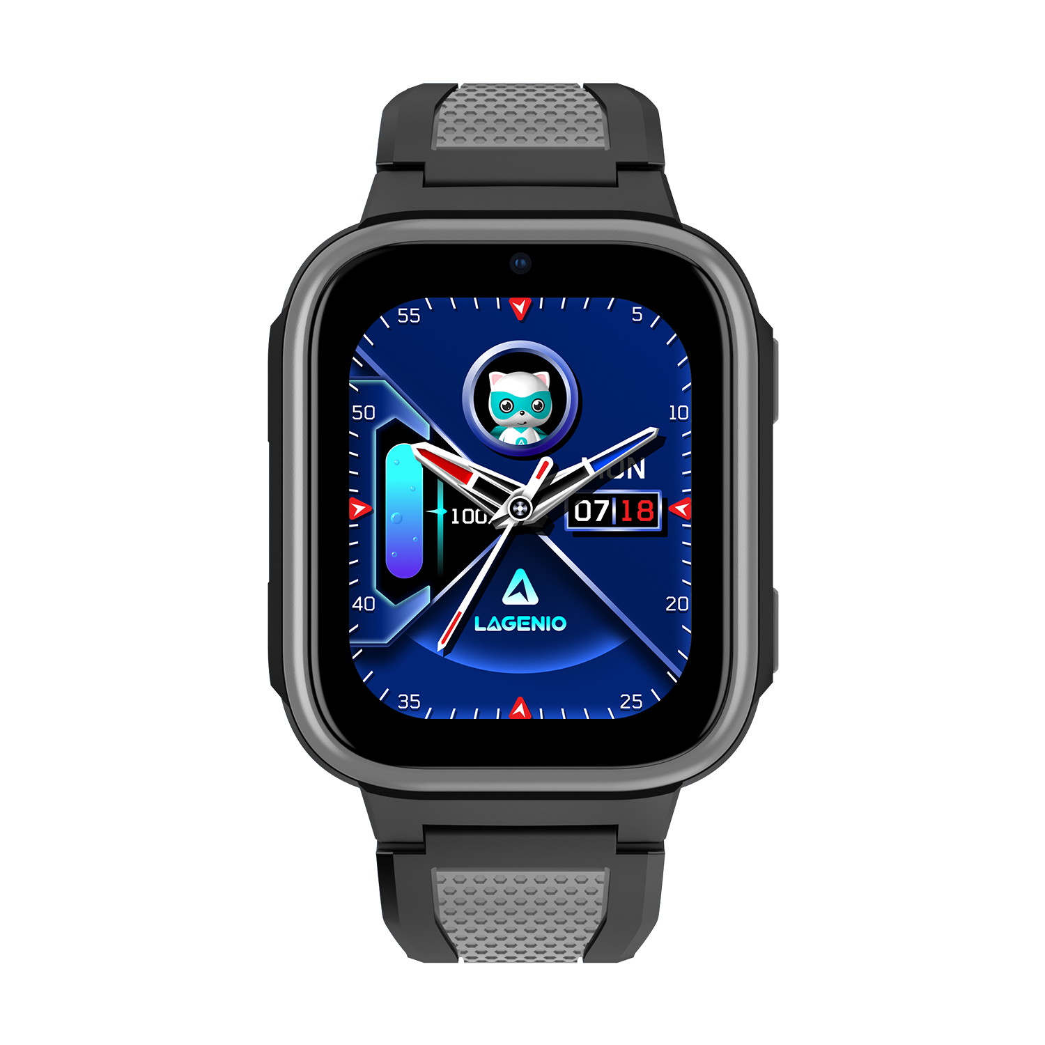 LAGENIO K10 Kids Phone Smart Watch & GPS Tracker With Parental Control App - Black