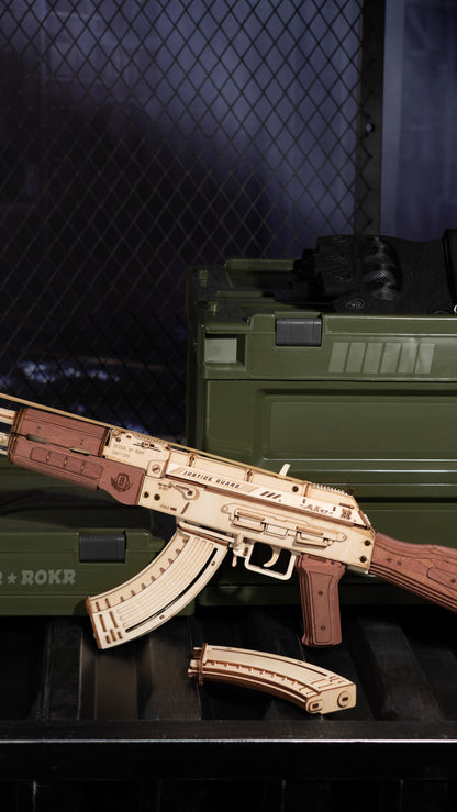 Robotime AK-47 Assault Rifle Toy Gun 3D Wooden Puzzle