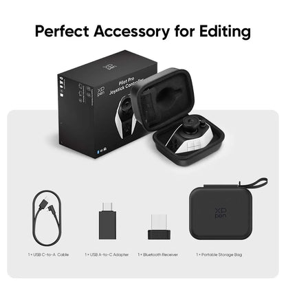 XPPen Pilot Pro Editing Console Wireless Shortcut Keyboard for Video & Photo Editing