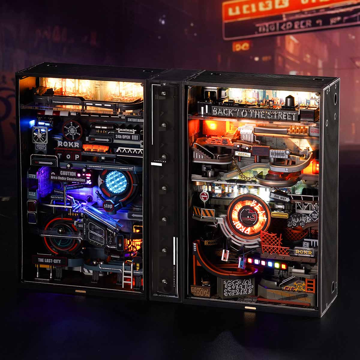 Robotime Hip-Hop Street Marble Run Mechanical 3D Puzzle