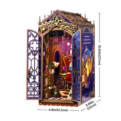 Robotime Magic Fantasy Corner DIY Book Nook Shelf Insert 3D House