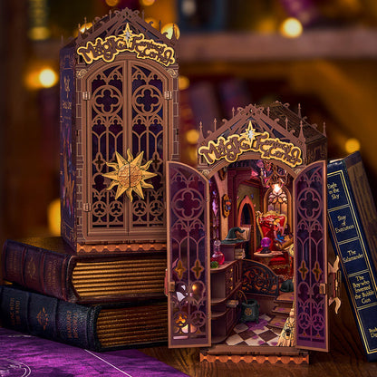 Robotime Magic Fantasy Corner DIY Book Nook Shelf Insert 3D House