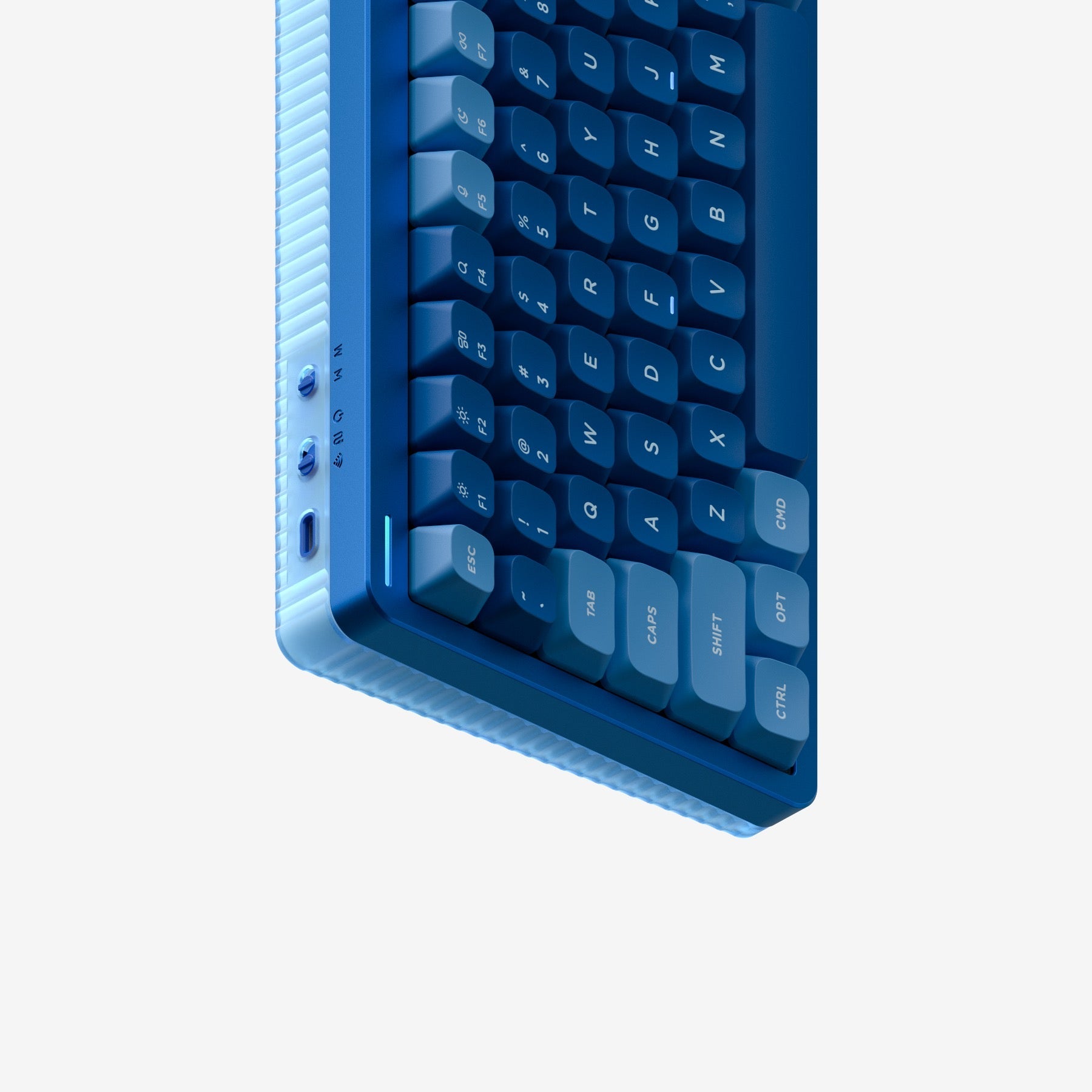 NuPhy Halo75 V2 Wireless Mechanical Keyboard (Raspberry Switches) Lagoon Blue