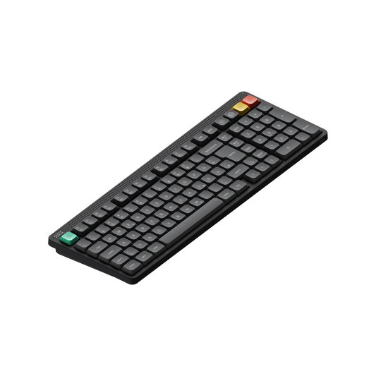 NuPhy Node 100 Low Profile Wireless Mechanical Keyboard Ink Gray Blush Nano Switches