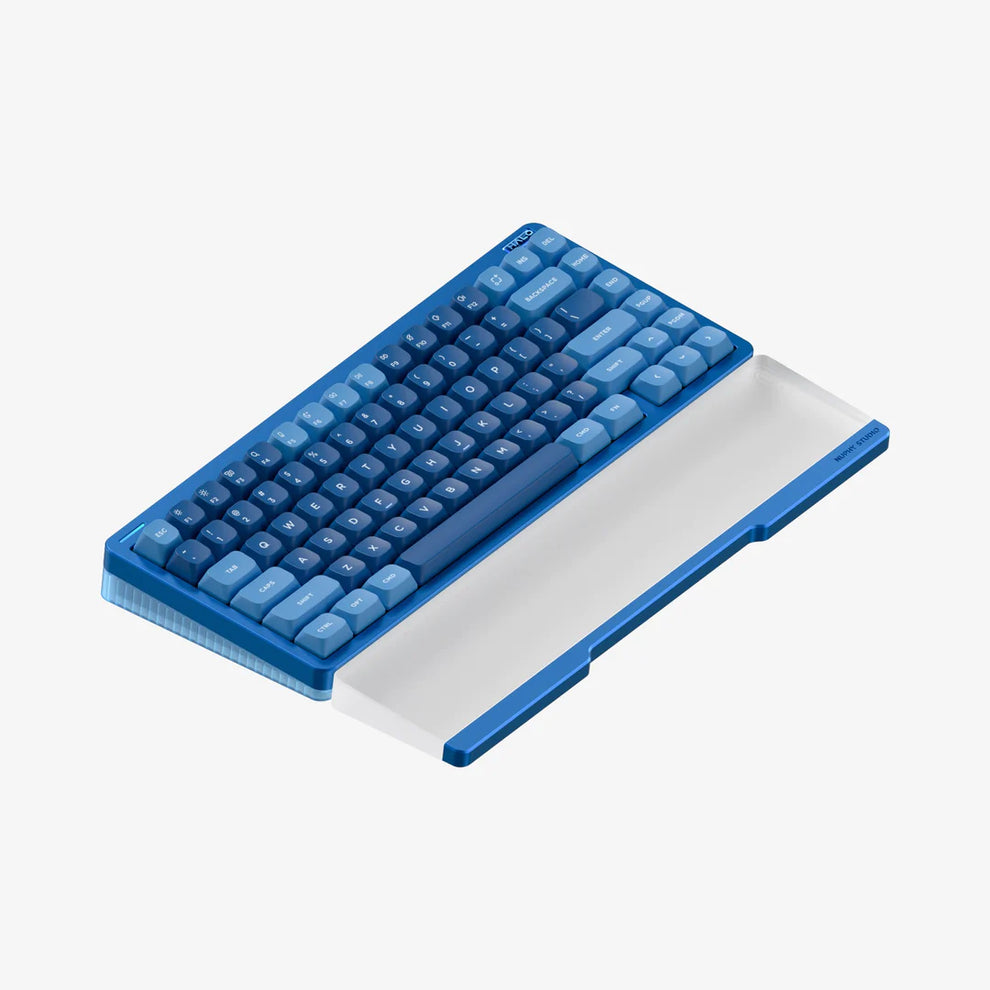 Nuphy Twotone Wrist Rest for Halo 75 V2 Keyboard Glaze Blue