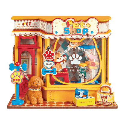 Robotime Pawfect Pet Shop DIY 3D Miniature House