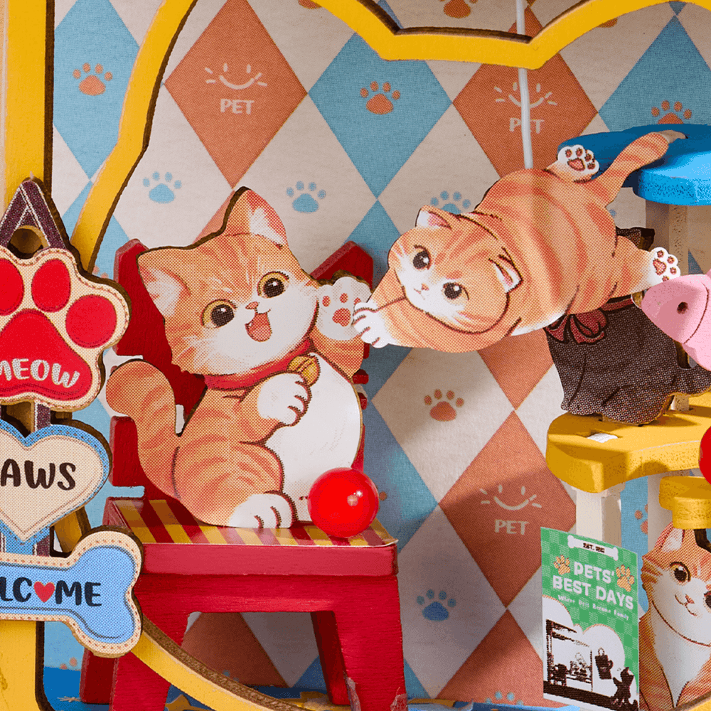 Robotime Pawfect Pet Shop DIY 3D Miniature House