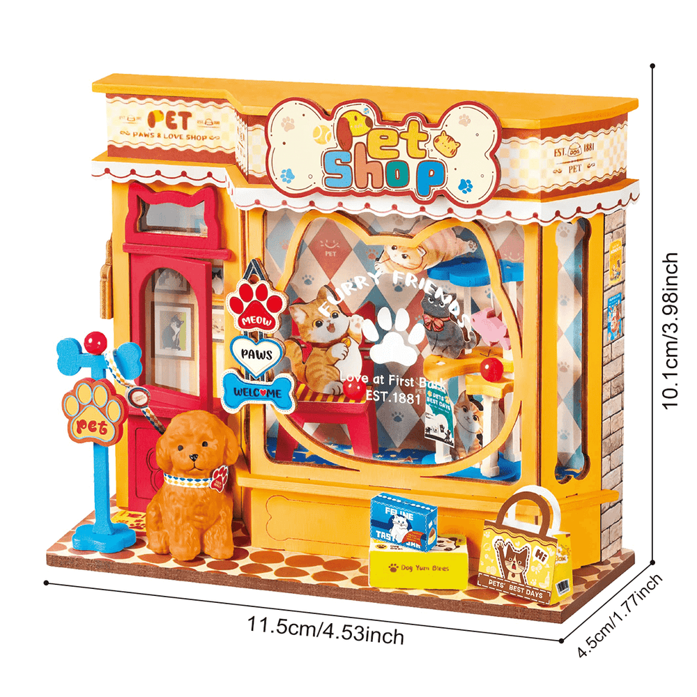 Robotime Pawfect Pet Shop DIY 3D Miniature House