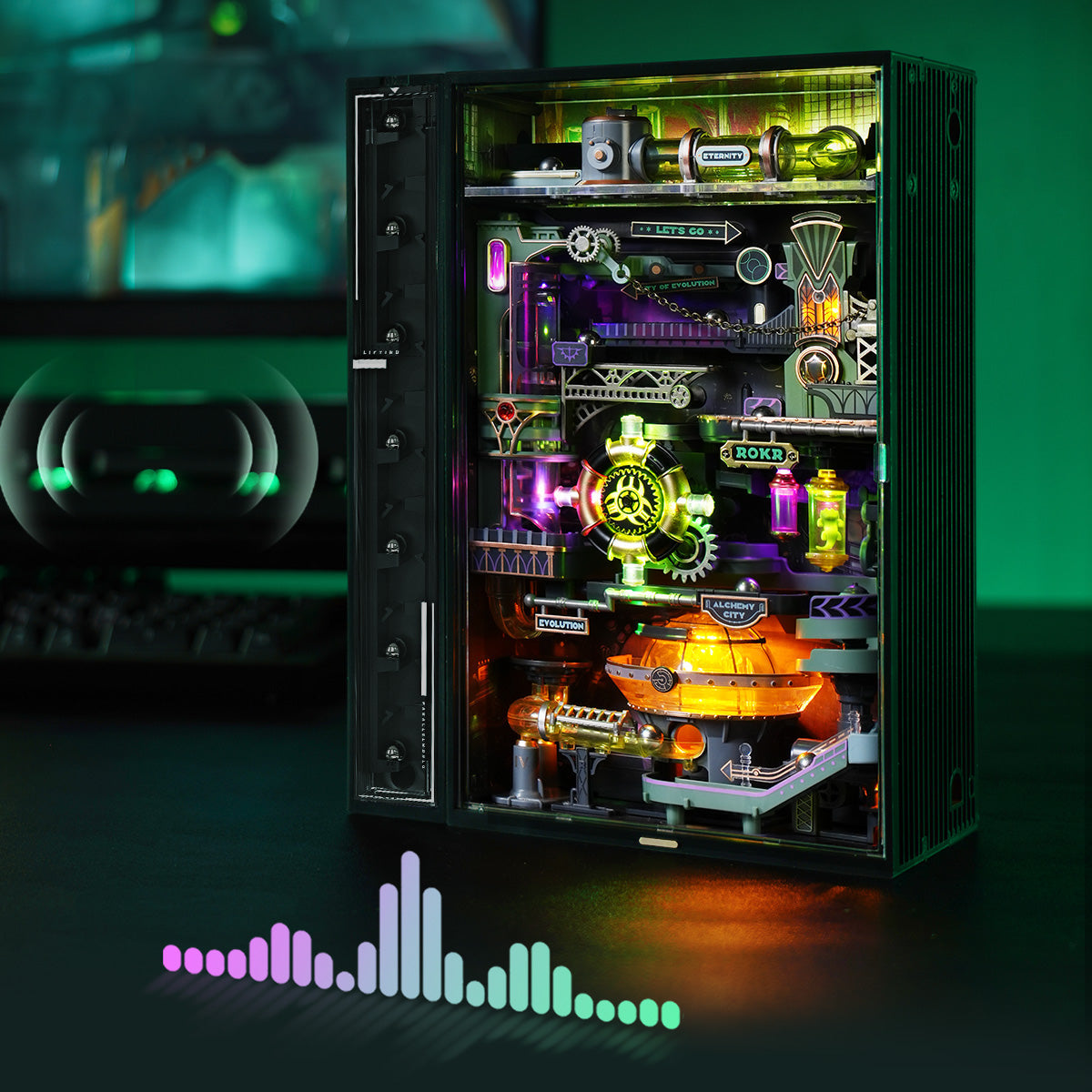 Robotime Alchemy City Marble Run Mechanical 3D Puzzle