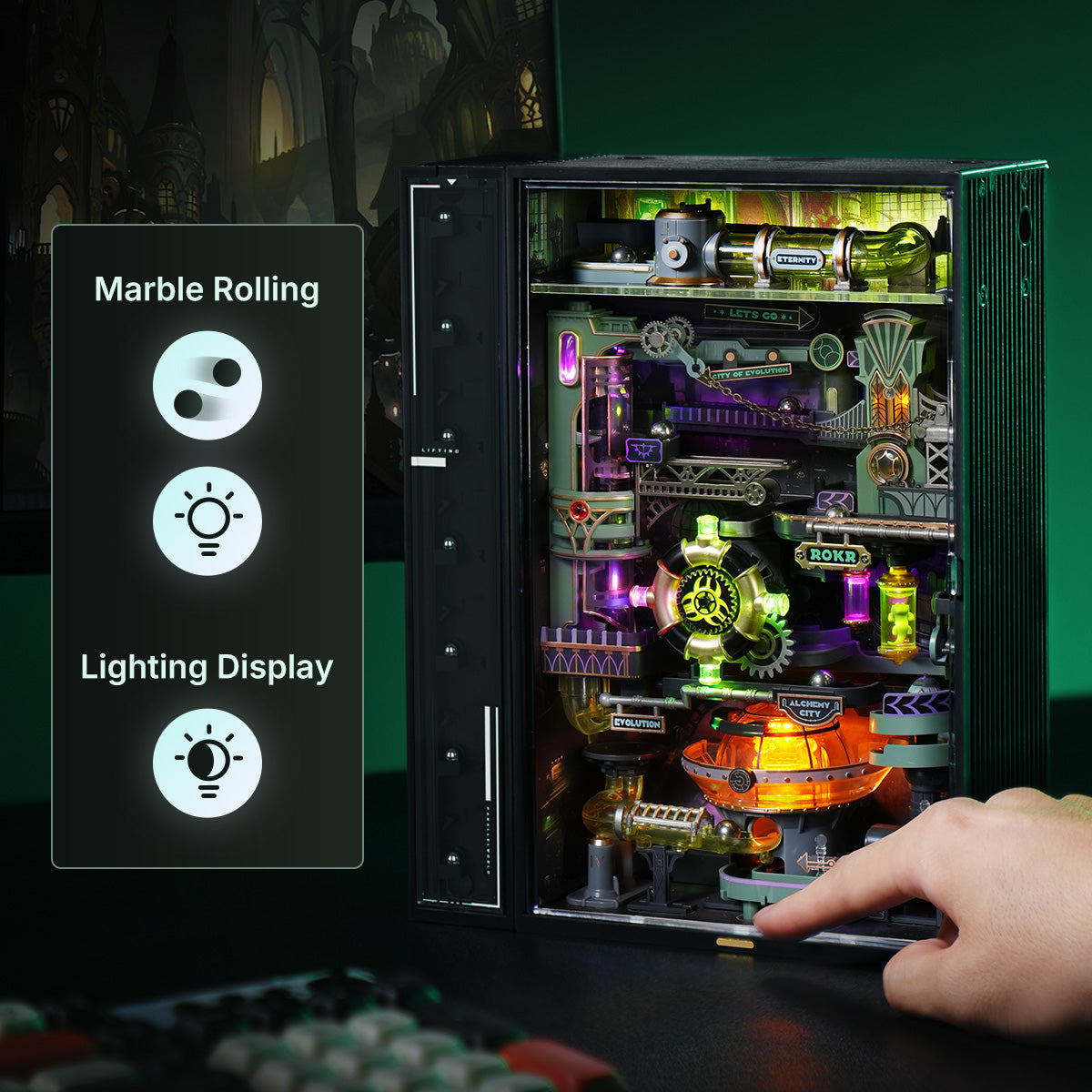 Robotime Alchemy City Marble Run Mechanical 3D Puzzle