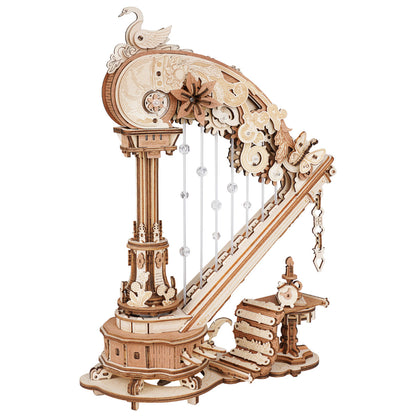 Robotime Magic Harp Music Box Wooden DIY 3D Puzzle