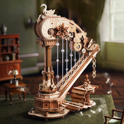 Robotime Magic Harp Music Box Wooden DIY 3D Puzzle