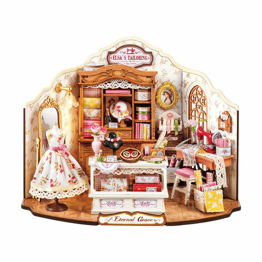 Robotime Elsa's Tailoring DIY Miniature 3D House