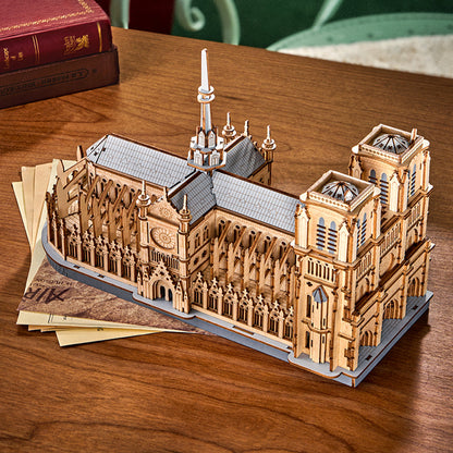 Robotime Paris Cathedral 3D DIY Wooden Puzzle