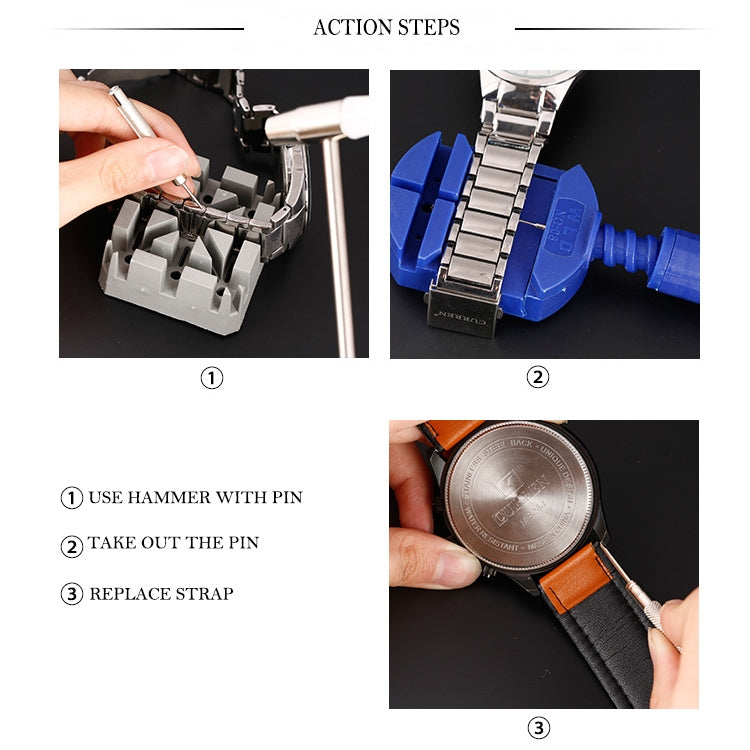 Professional 20 Piece Watch Repair Disassembly Tool Kit with Carry Case