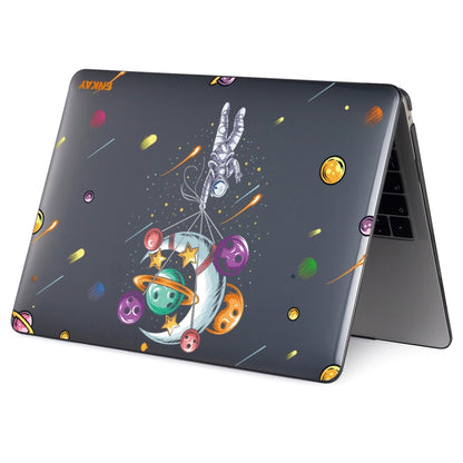 Space Themed Hard Case Cover for 2021 MacBook Pro 14 inch A2442 - Balloon Astronaut