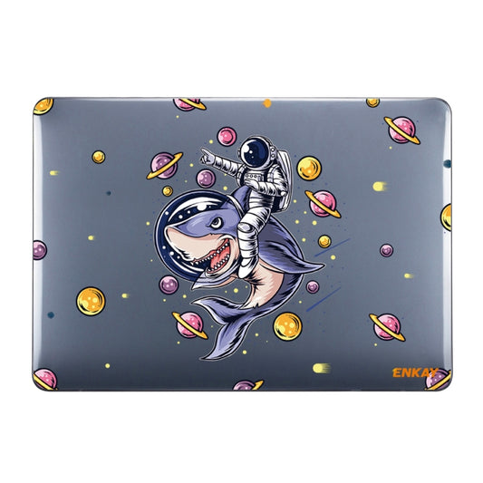 Space Themed Hard Case Cover for 2021 MacBook Pro 14 inch A2442 - Shark Astronaut