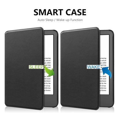 Leather Smart Cover Amazon Kindle 2022 Gen 11 Black