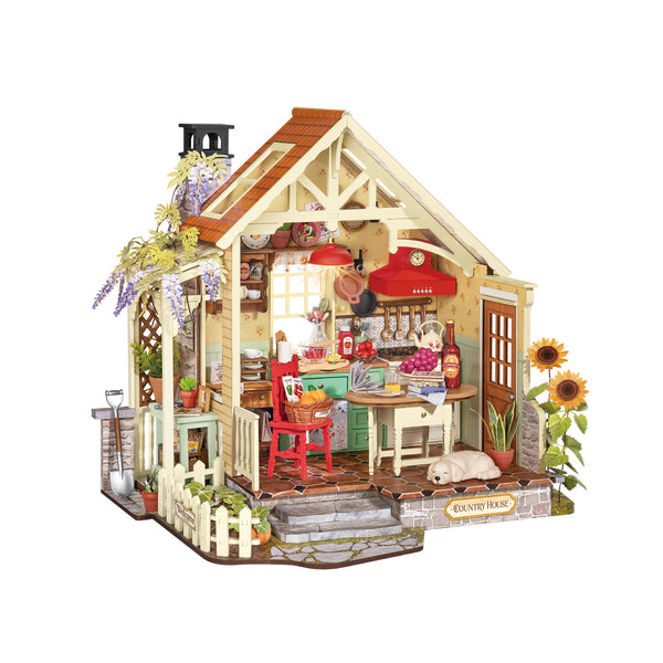 Robotime Sunlit Farmhouse Kitchen DIY Miniature House