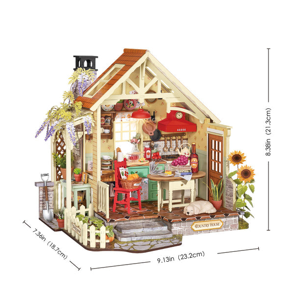 Robotime Sunlit Farmhouse Kitchen DIY Miniature House