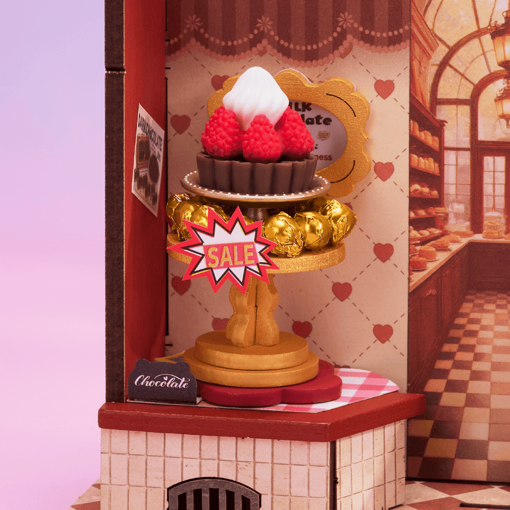 Robotime Sweet Chocolate Shop 3D DIY Miniature House