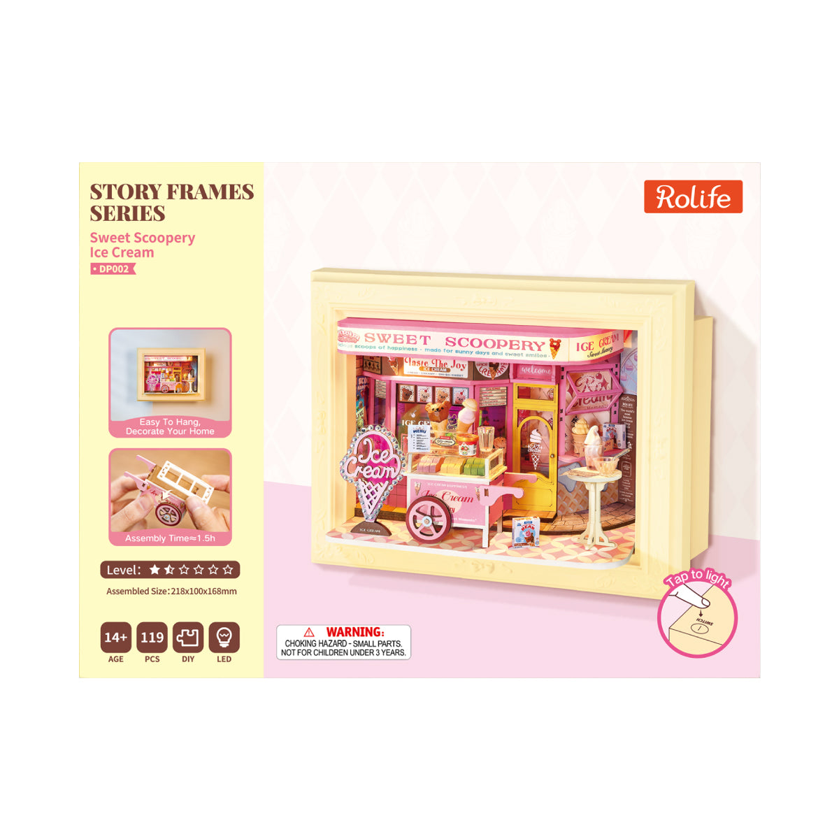 Robotime Sweet Scoopery Ice Cream 3D Wooden Puzzle