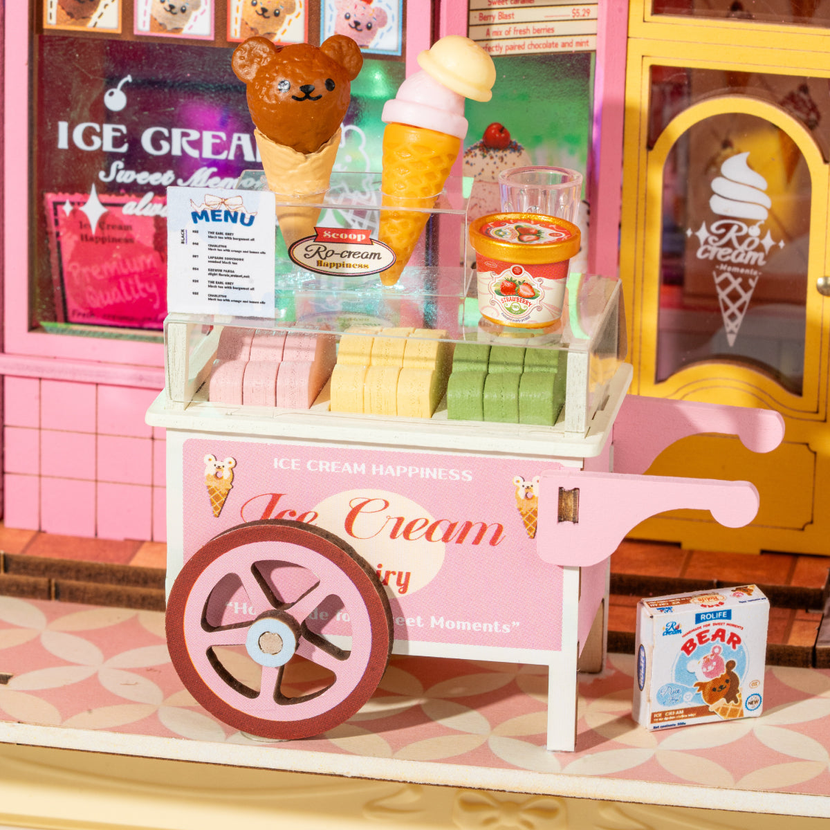 Robotime Sweet Scoopery Ice Cream 3D Wooden Puzzle