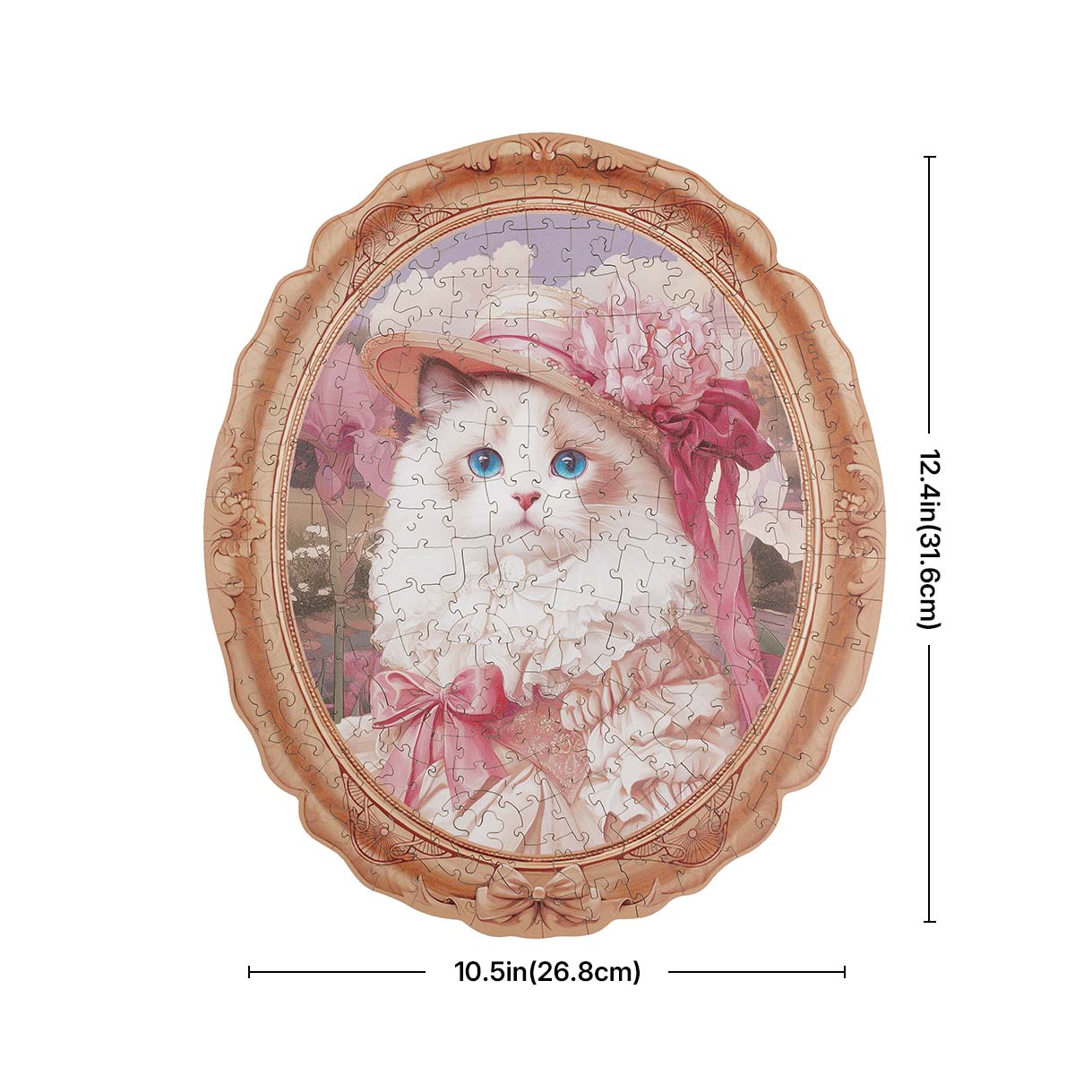 Robotime Springtime Kitty Portrait Wooden Jigsaw Puzzle