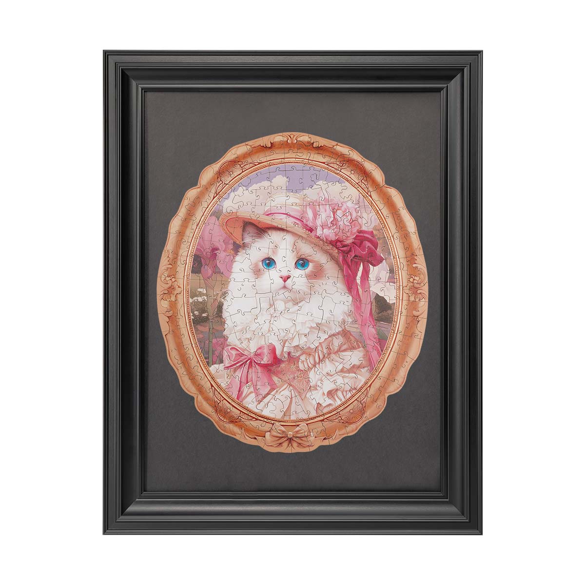 Robotime Springtime Kitty Portrait Wooden Jigsaw Puzzle