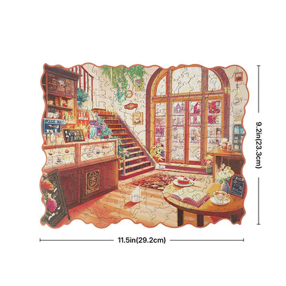 Robotime Cozy Winter Café Wooden Jigsaw Puzzle